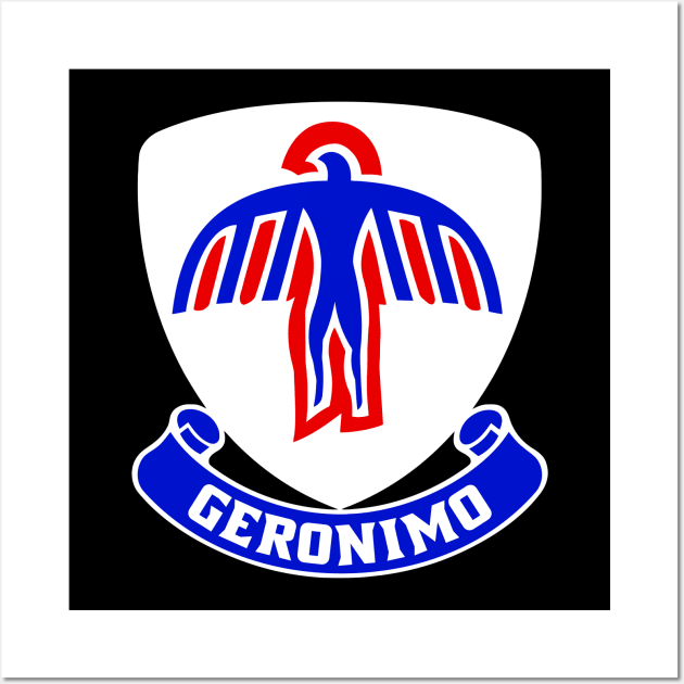 Mod.3 Geronimo 501st Airborne Parachute Infantry Wall Art by parashop